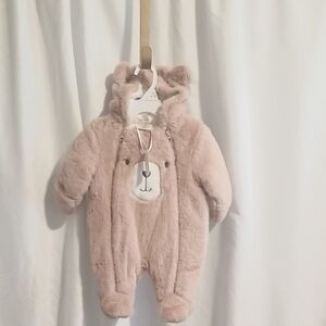 Adorable Pink Bear Onesie for Kids